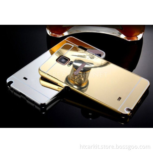 Luxury Bumper Aluminum mirror Cover Case Electroplating Mirror Back mirror phone case for samsung galaxy s5